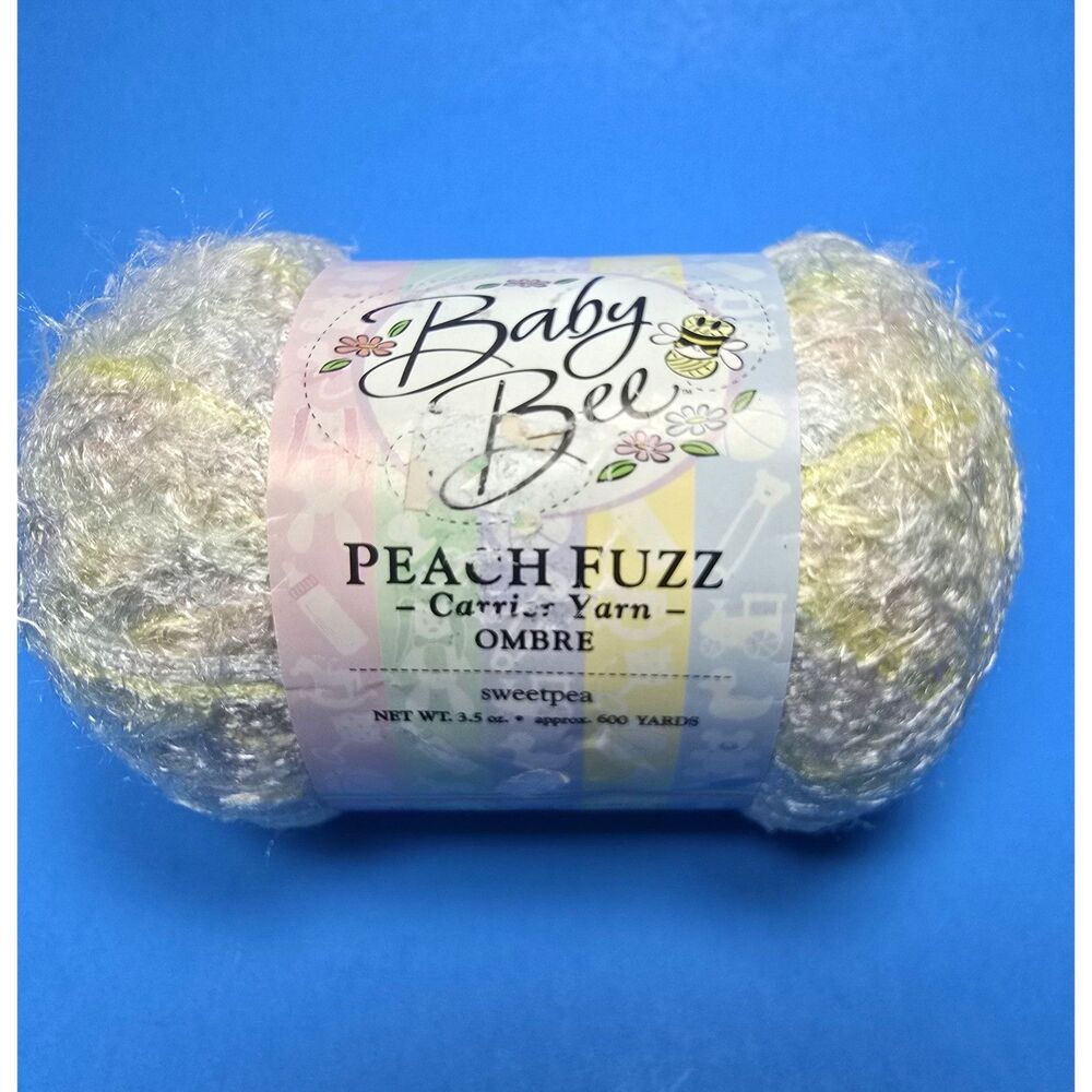 Baby Bee Peach Fuzz Yarn Carrier Rated 1 Color Ombre Sweetpea 600 Yds.